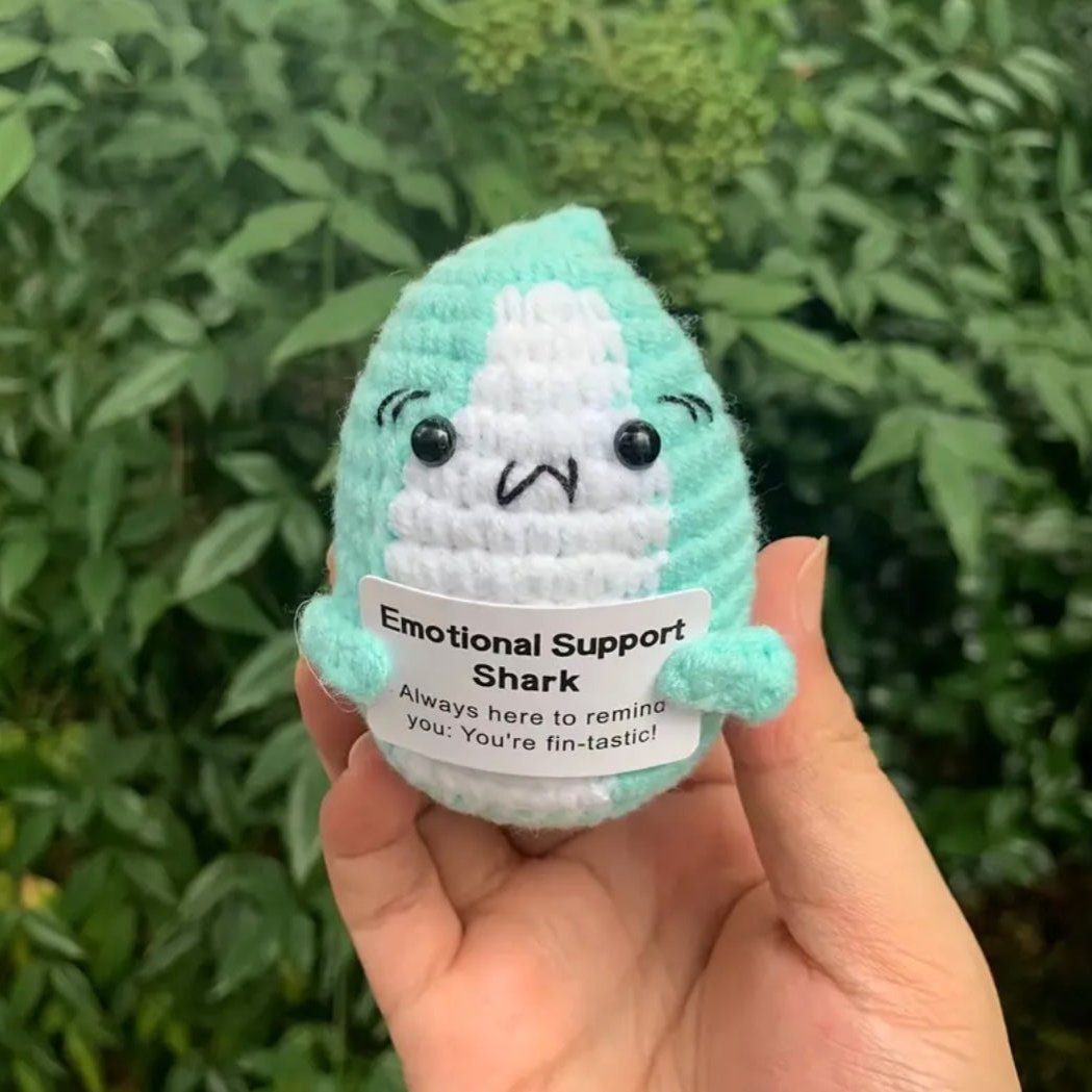 Handmade Emotional Support Shark Finny