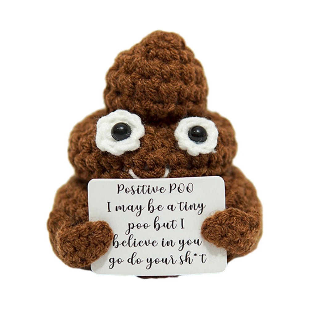 1pc Positive Poop Decoration, Creative Handmade Positive Energy