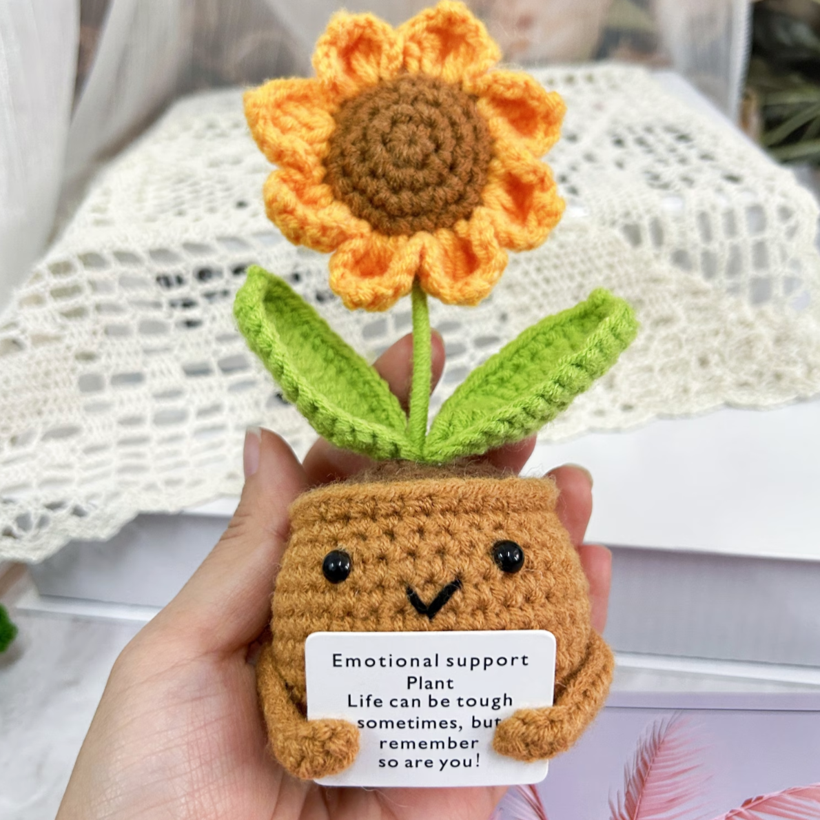 Handmade Emotional Support Sunflower Plant