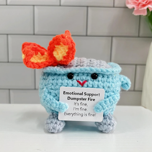 Handmade Emotional Support Dumpster Fire