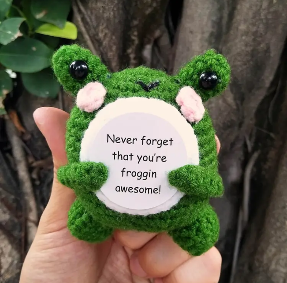 Handmade You're Froggin Awesome Frog