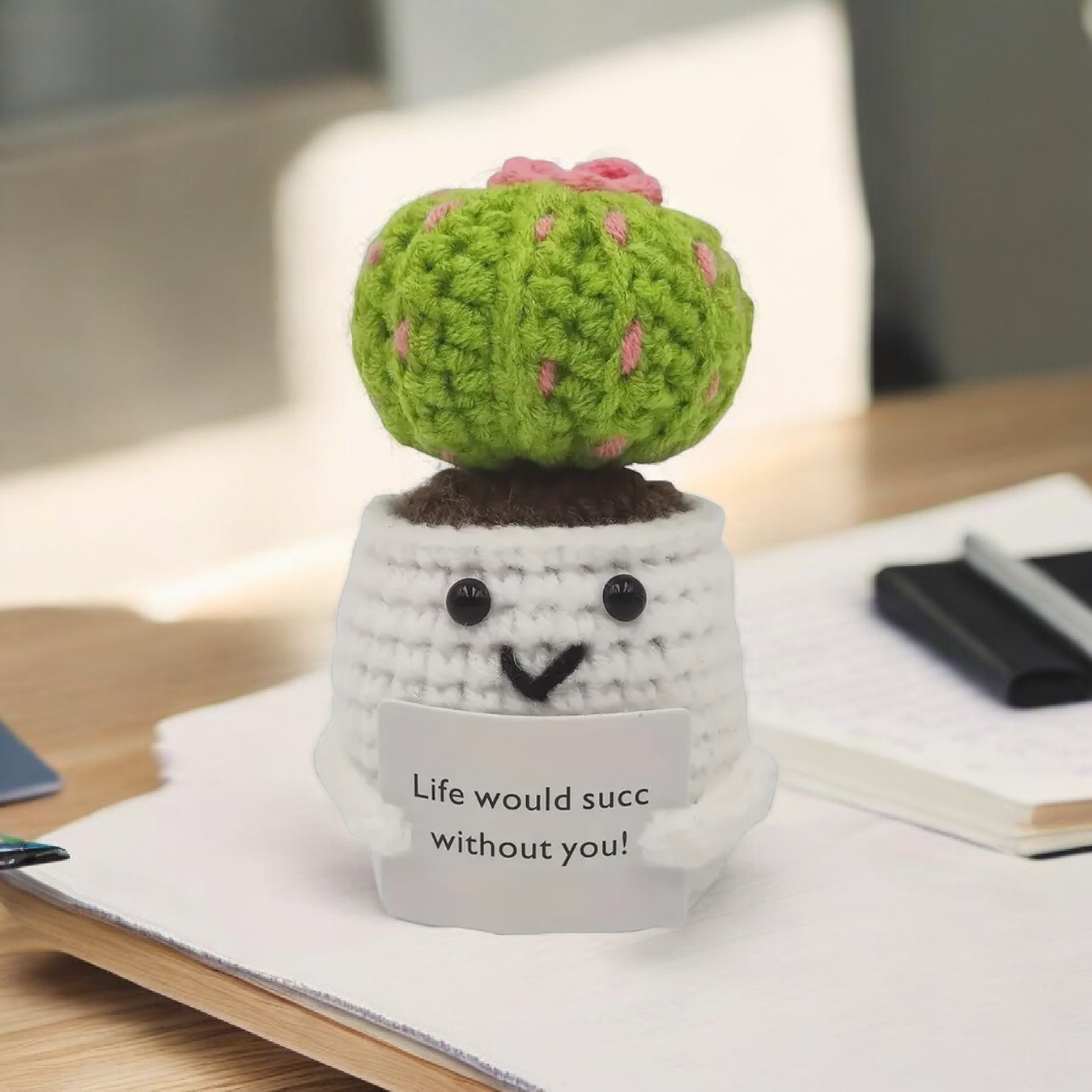 Handmade Life Would Suck Without You Succulent Cactus